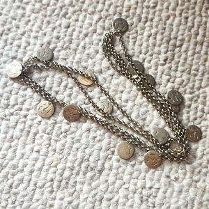 Gold coin necklace (costume)